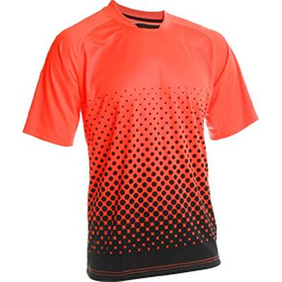 Vizari Ventura Short Sleeve Goalkeeper Jersey, Neon Orange/Black, Size Adult X-Large