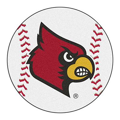 FANMATS NCAA University of Louisville Cardinals Nylon Face Baseball Rug