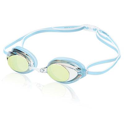 Speedo Women's Vanquisher 2.0 Mirrored Swim Goggle, Blue, One Size