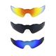 NEW POLARIZED REPLACEMENT FIRE RED/ICE BLUE/BLACK LENS FOR OAKLEY RADAR EV SUNGLASSES