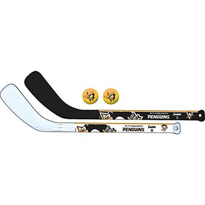 Franklin Sports NHL Pittsburgh Penguins Mini Hockey 2 Piece Player Stick Set