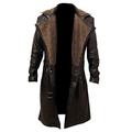 Skyseller Blade Runner 2049 Ryan Gosling (Officer K) Fur Lapel Collar Trench Leather Coat (M-44, Real Leather) Brown