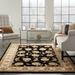 Brown Rectangle 3'9" x 5'9" Area Rug - Astoria Grand Oberry Oriental Handmade Tufted Wool/Silk Black/Area Rug Silk | Wayfair