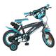 Toimsa Kinderfahrrad Blue Ice 12" Zoll mit Stützrädern Trinkflasche 3-5 Jahre