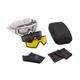 Revision Snowhawk Goggle System Deluxe Kit Clear/Smoke/Yellow Lens White Frame 4-0101-0004