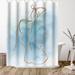 East Urban Home 71" x 74" Shower Curtain, Figurative I by PI Creative Art Polyester in Blue/Gray | 71 H x 74 W in | Wayfair