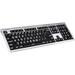 Logickeyboard Large Print ALBA Mac Pro American English Keyboard (White on Black) LKBU-LPRNTWB-CWMU-US