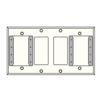 FSR IPS-WP2Q-WHT 4 Gang Wall Plate (White) IPS-WP2Q-WHT