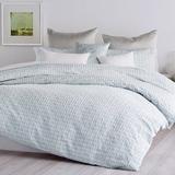 DKNY Refresh Geometric Cotton Duvet Cover Cotton in Gray | Twin Duvet Cover | Wayfair RFD001070DVA