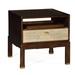 Langkawi 1 - Drawer Nightstand in Brown Wood in Brown/Red Jonathan Charles Fine Furniture | 19.75 H x 19.75 W x 19.75 D in | Wayfair 495590-LMS