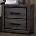 Hokku Designs Danyele 2 Drawer Nightstand Wood in Brown/Gray | 24.75 H x 23.63 W x 16.38 D in | Wayfair FA07B3BD3495415695A1ADF2DDEB5746