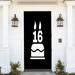 The Holiday Aisle® Sweet 16 Door Mural Metal in Black | 80 H x 32 W in | Wayfair D718062C740846A685A8CF8126A6816A
