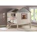 Schlenker Full Solid Wood Platform Loft Bed by Zoomie Kids Wood in Brown/Green/White | 75 H x 78 W x 82 D in | Wayfair