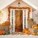 The Holiday Aisle® Autumn Heaven Door Mural Metal in Orange | 80 H x 32 W in | Wayfair AA3BDCFC12B14ADCA2B21B32E45ABC2E