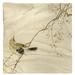 East Urban Home Keito Sato Vintage Japanese Bird & Blossoms 10" Cotton Napkin Cotton in Yellow | 10 W x 0.1 D in | Wayfair