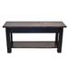 Gracie Oaks Halma Wood Storage Dining Bench Wood in Black/Brown/Gray | 17 H x 66 W x 12 D in | Wayfair 613A9C3EAF94457A8E3BEEE79E114D87