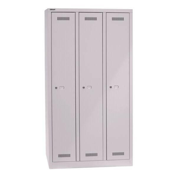 Bisley Garderobenspind »MonoBloc™« 3x 32,2 cm Abteil grau, 90x170x50 cm