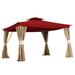 Garden Winds Living Home 10x12 Gazebo Replacement Canopy Top Cover ONLY Fabric in Red | 40 H x 154 W x 130 D in | Wayfair LCM890C-RS