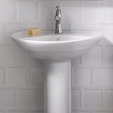 American Standard Ravenna 23" Tall Vitreous China U-Shaped Pedestal Bathroom Sink | 34 H x 20 D in | Wayfair