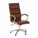 Bush Business Furniture BBF Faux Leather Conference Chair Upholstered in Red/Gray/Brown | 46.85 H x 24.02 W x 26.77 D in | Wayfair CTB002CS