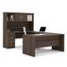 Wade Logan® Barra Reversible U-Shape Executive Desk w/ Hutch Wood in Brown | 66.5 H x 66 W x 95.5 D in | Wayfair D6C216A2EF374826BF236A84487CA4FD