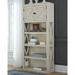 Gracie Oaks Massimo 34" W Standard Bookcase Plastic in White | 75.13 H x 34 W x 13.75 D in | Wayfair B26C8C652F7E405E88D8D40F3C54426D