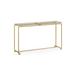 Simply Elegant Console Table Glass/Metal in Yellow Jonathan Charles Fine Furniture | 33.5 H x 55 W x 14 D in | Wayfair 491107-G-GCL