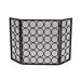 Home Loft Concepts Melanie Iron Fireplace Screen Iron in Black/Yellow | 30 H x 46.75 W x 1.25 D in | Wayfair BBAE06192B4044AD83202718CDDA9687