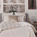 Ann Gish Double Diamond Reversible Coverlet Set in White | Queen Coverlet + 2 Euro Shams | Wayfair YSETCODDQ-IVO