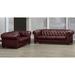 Astoria Grand Orner 2 Piece Living Room Set Leather Match in Red | 31 H x 93 W x 38 D in | Wayfair Living Room Sets