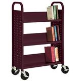 Sandusky Cabinets Sloped-Shelf Book Cart Metal in Red | 46.5 H x 32 W x 13 D in | Wayfair SL330-03