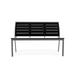 Telescope Casual Bazza Aluminum Stacking Park Outdoor Bench Metal in Gray | 35.75 H x 56 W x 26 D in | Wayfair 8Z4TP7001