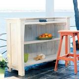 Uwharrie Chair Companion 3 Piece Bar Set Wood in White/Blue | 41.75 H x 53 W x 27 D in | Outdoor Furniture | Wayfair