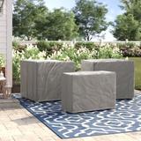 Arlmont & Co. Raighlyn Water Resistant 3 Piece Patio Sofa Cover Set in Gray | Wayfair BARBADOS-03bWC-GRY