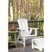 Uwharrie Chair Carolina Preserves Folding Adirondack Chair w/ Ottoman Wood in Yellow | 42 H x 31 W x 39 D in | Wayfair