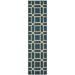 Blue/Brown 22 x 0.12 in Area Rug - Lark Manor™ Izola Geometric Blue/Gray Indoor/Outdoor Area Rug Polypropylene | 22 W x 0.12 D in | Wayfair