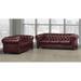 Astoria Grand Ornellas 2 Piece Living Room Set Leather Match in Red | 31 H x 93 W x 38 D in | Wayfair Living Room Sets