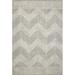 Gray/White 138 x 0.5 in Area Rug - Kopa Chevron Handmade Tufted Gray/Ivory Area Rug ED Ellen DeGeneres Crafted by Loloi | 138 W x 0.5 D in | Wayfair