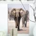 World Menagerie 'Elephant Herd' Photographic Print on Wrapped Canvas Canvas, Cotton in Brown/Gray | 20 H x 12 W x 1 D in | Wayfair