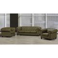 Astoria Grand Orner 3 Piece Living Room Set Leather Match in Brown | 31 H x 93 W x 38 D in | Wayfair Living Room Sets