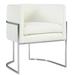 Inspire Me! Home Décor Giselle Velvet Arm Chair Upholstered/Velvet in White | 28 H x 24.4 W x 23.2 D in | Wayfair TOV-D6302