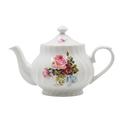 August Grove® Priya 1.16 -qt. Porcelain China Teapot Porcelain China/Ceramic in White | 6.5 H x 9.5 W x 6 D in | Wayfair