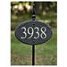 The Slate Masons Carved Slate 1-Line Address Plaque Stone in Black | 6.5 H x 10 W x 0.375 D in | Wayfair #8C--BL-WH