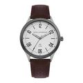 French Connection Mens Analogue Classic Quartz Watch with Leather Strap FC1331T