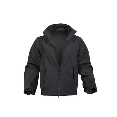 Rothco Black Soft Shell Uniform Jacket Small 9834-S