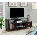 Seal II 1 Drawer 60 inch TV Stand with Shelves in Espresso - Convenience Concepts 151750ES