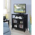 Big Sur Highboy TV Stand in Black - Convenience Concepts 8066070BL
