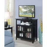 Big Sur Highboy TV Stand in Black - Convenience Concepts 8066070BL