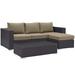 Convene 3 Piece Outdoor Patio Sofa Set in Espresso Mocha - East End Imports EEI-2178-EXP-MOC-SET