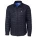 Boston Red Sox Cutter & Buck Rainier Shirt Full-Zip Jacket - Navy